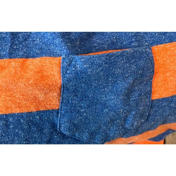 WONDER NATION SHORT SLEEVE T-SHIRT, BOYS, S (6-7), BLUE & ORANGE STRIPES - Picture 8 of 9